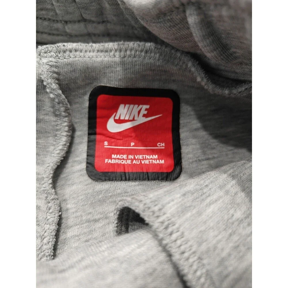 Nike Tech Gray Jogger Pants Boys Youth Small Cotton Pockets Elastic Waist